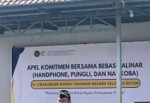 Satu Tekad, Satu Suara: Rutan Batam Gaungkan Komitmen Bebas Halinar