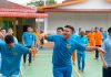 Petugas dan Warga Binaan Rutan Batam Kompak Senam Pagi